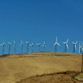 Wind Energy outside of San Francisco, California