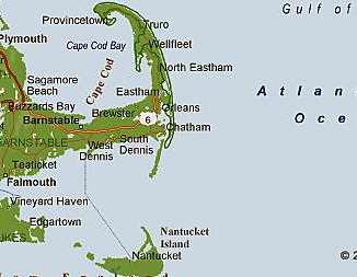 Map of Cape Cod Bay