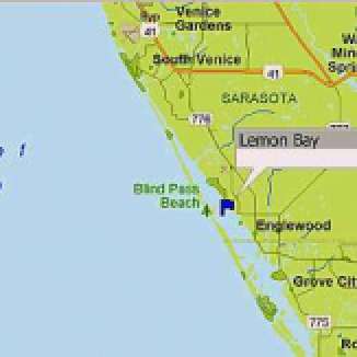 Map of Lemon Bay, FL